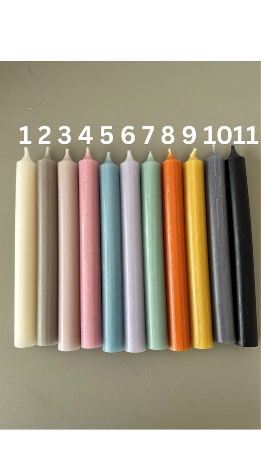 Stabkerzen farbig 22 mm Durchmesser | 20 cm hoch