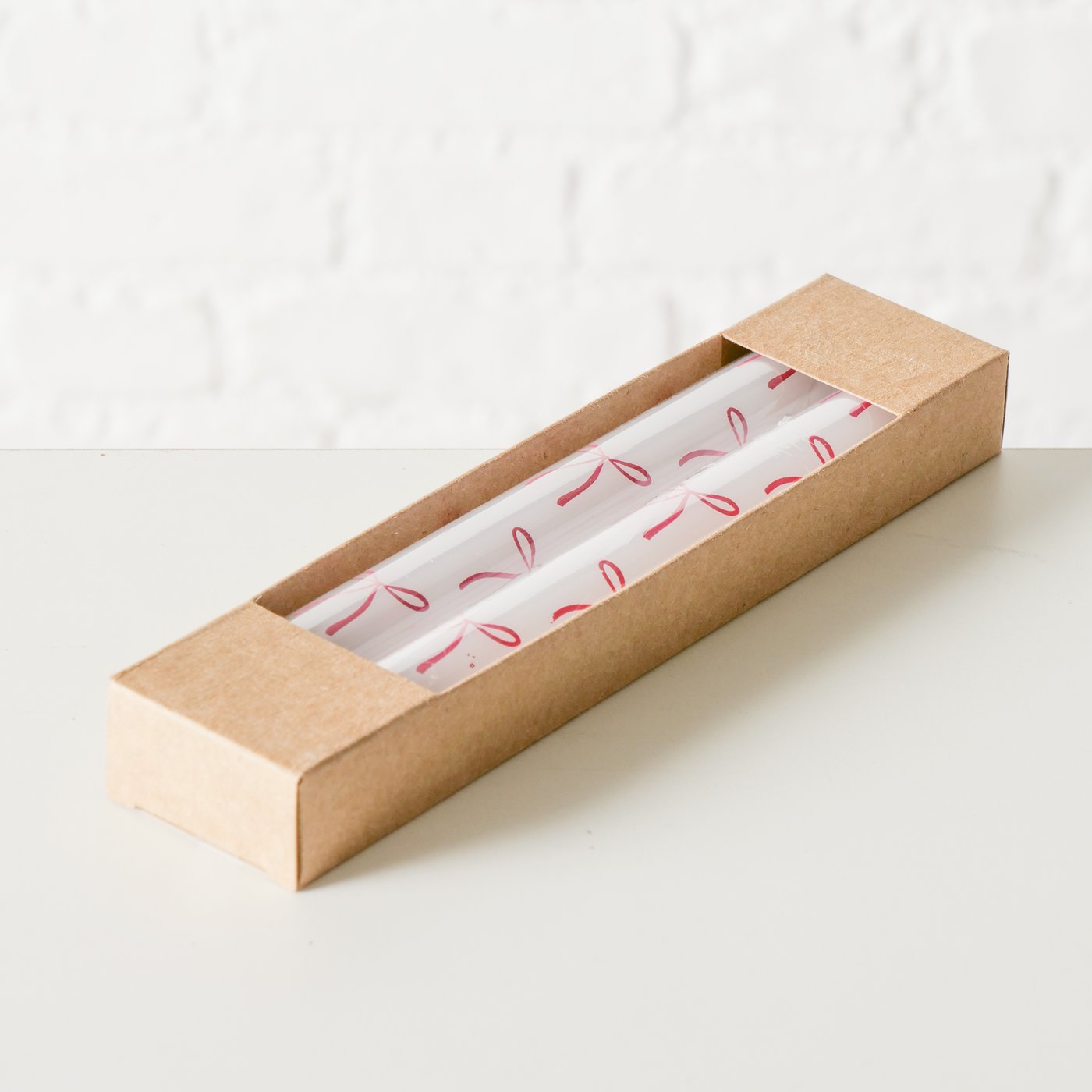 Stabkerze bedruckt Schleifen