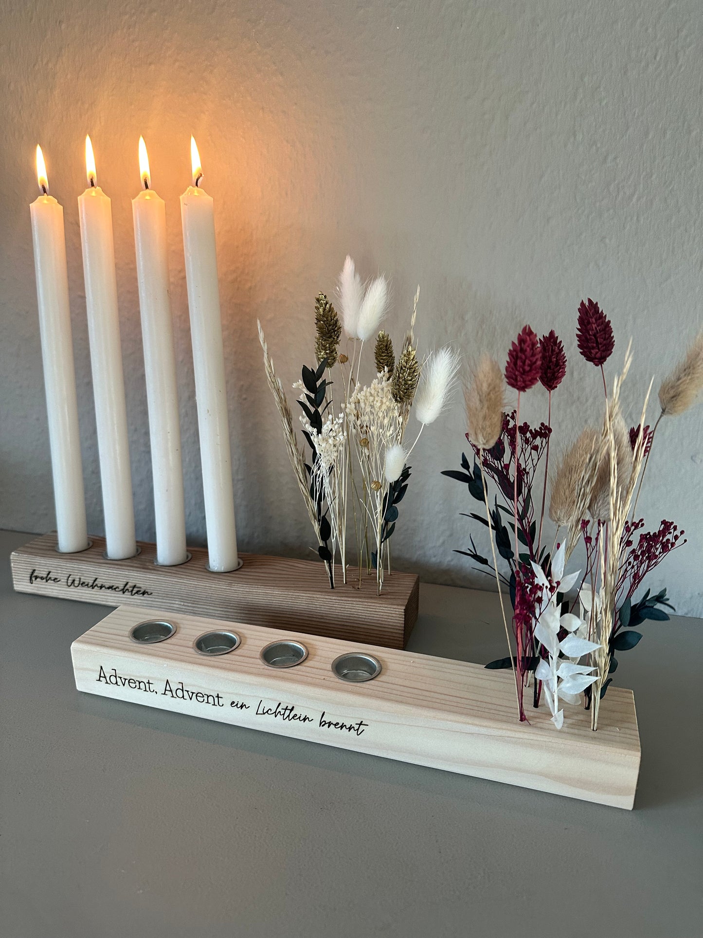 Adventsleiste Adventsständer aus Holz handgemacht
