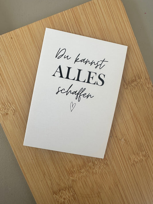 Minikarte "Du kannst alles schaffen"