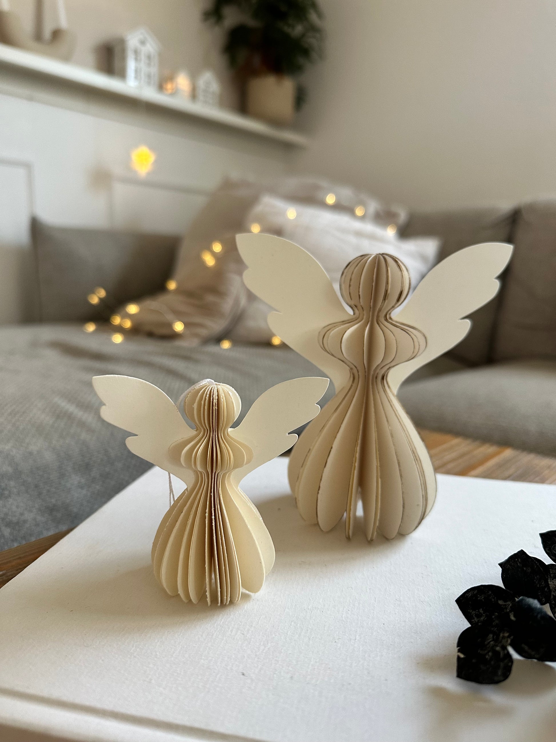 Leichter Papierengel für den Christbaum – festliche Dekoration
