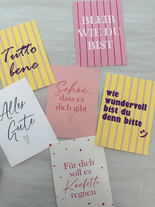 Postkarte wie wundervoll bist du denn bitte
