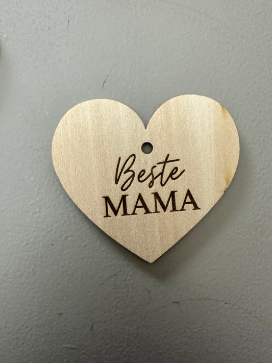 Geschenkanhänger Holzherz | Muttertag