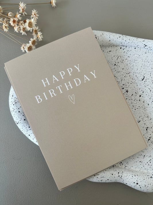 Postkarte HAPPY BIRTHDAY ♡