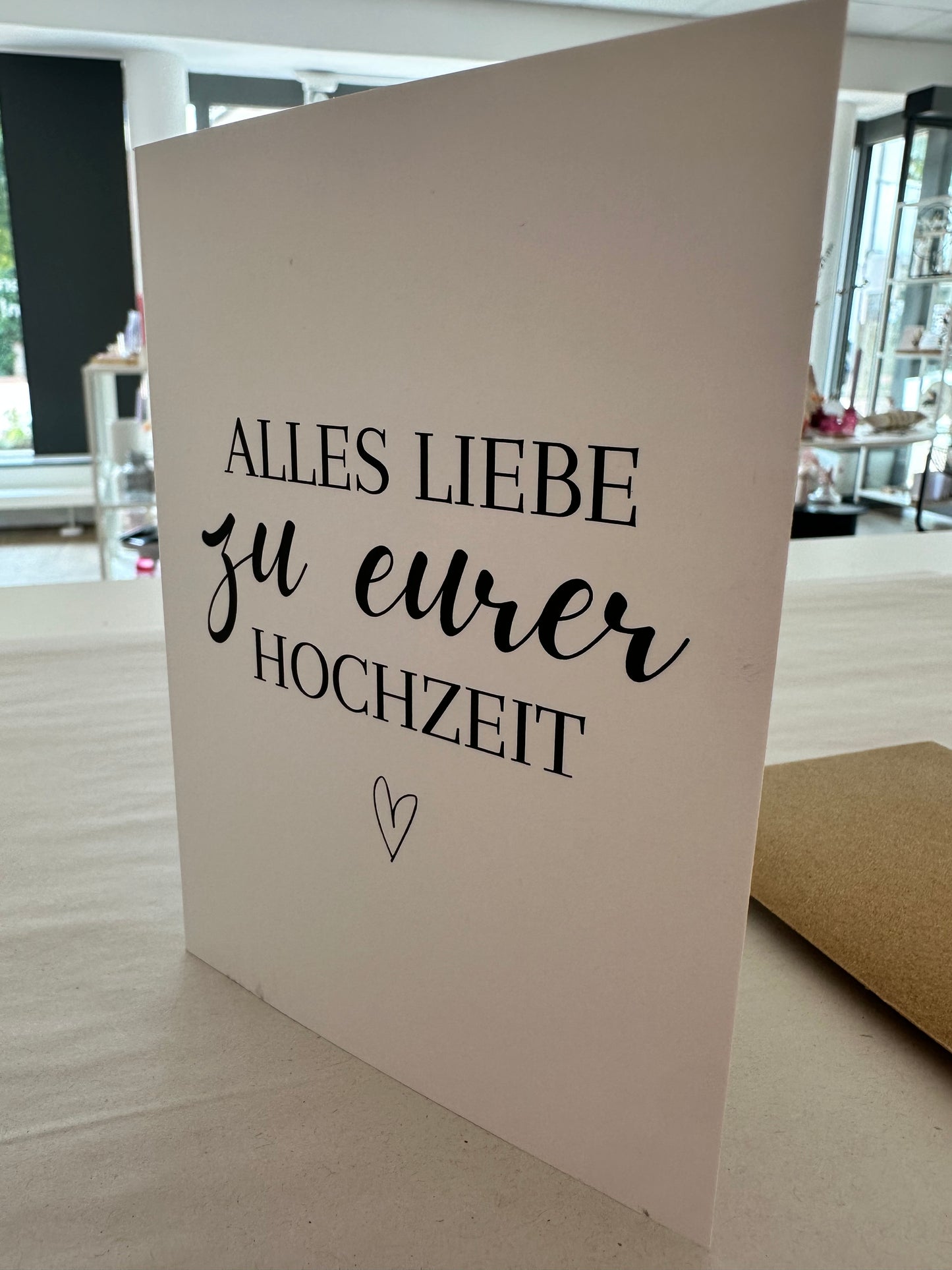 Klappkarte "Alles Liebe zu eurer Hochzeit"