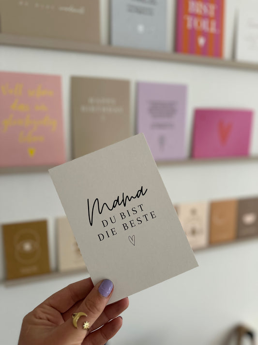Postkarte MAMA, DU BIST DIE BESTE