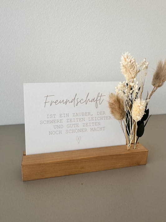 Mini Blumenleiste und Fotohalter Querformat