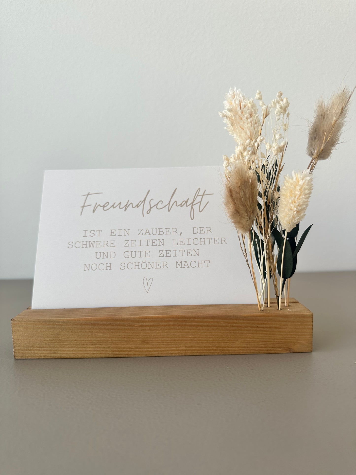 Mini Blumenleiste und Fotohalter Querformat