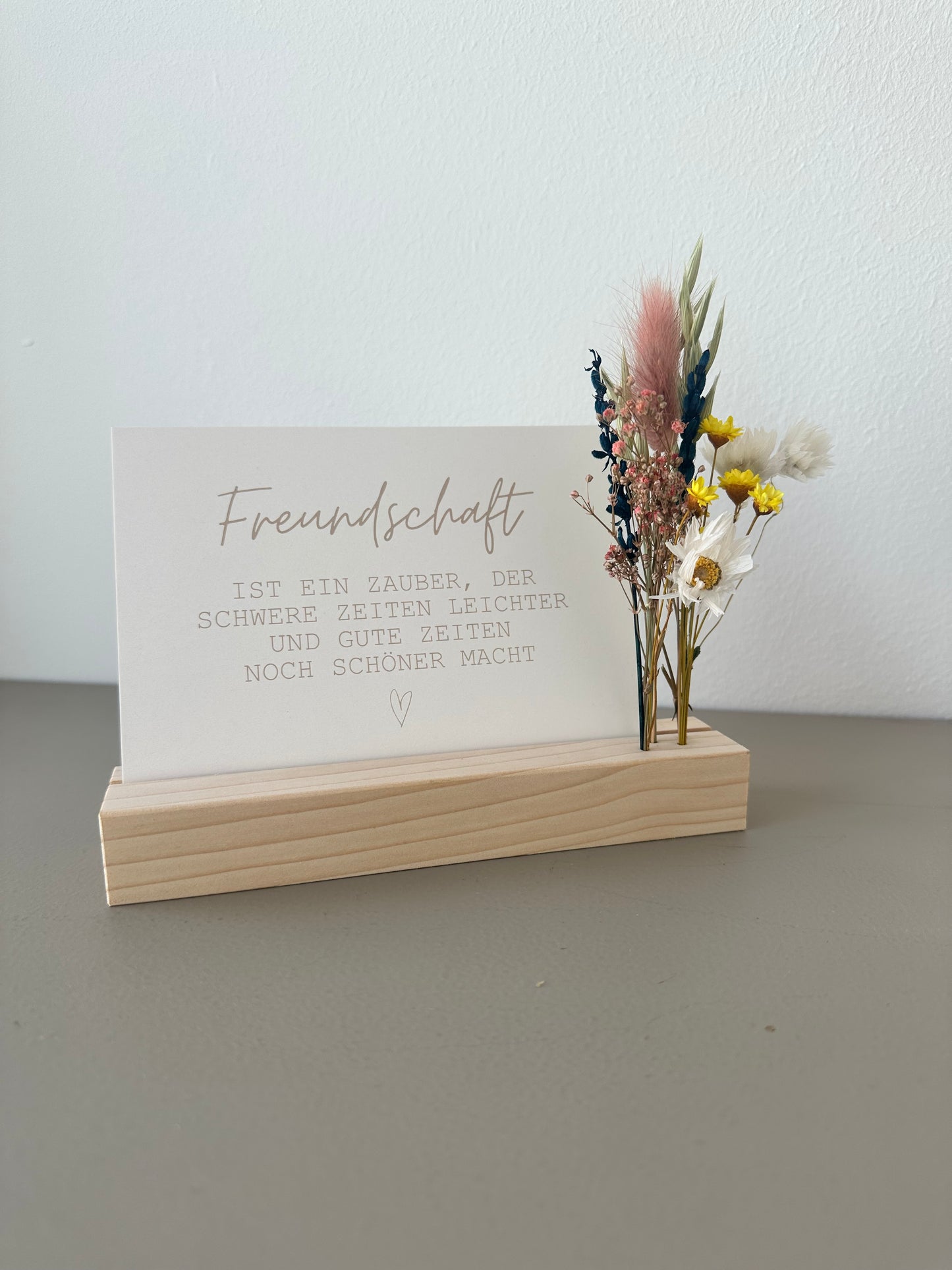 Mini Blumenleiste und Fotohalter Querformat