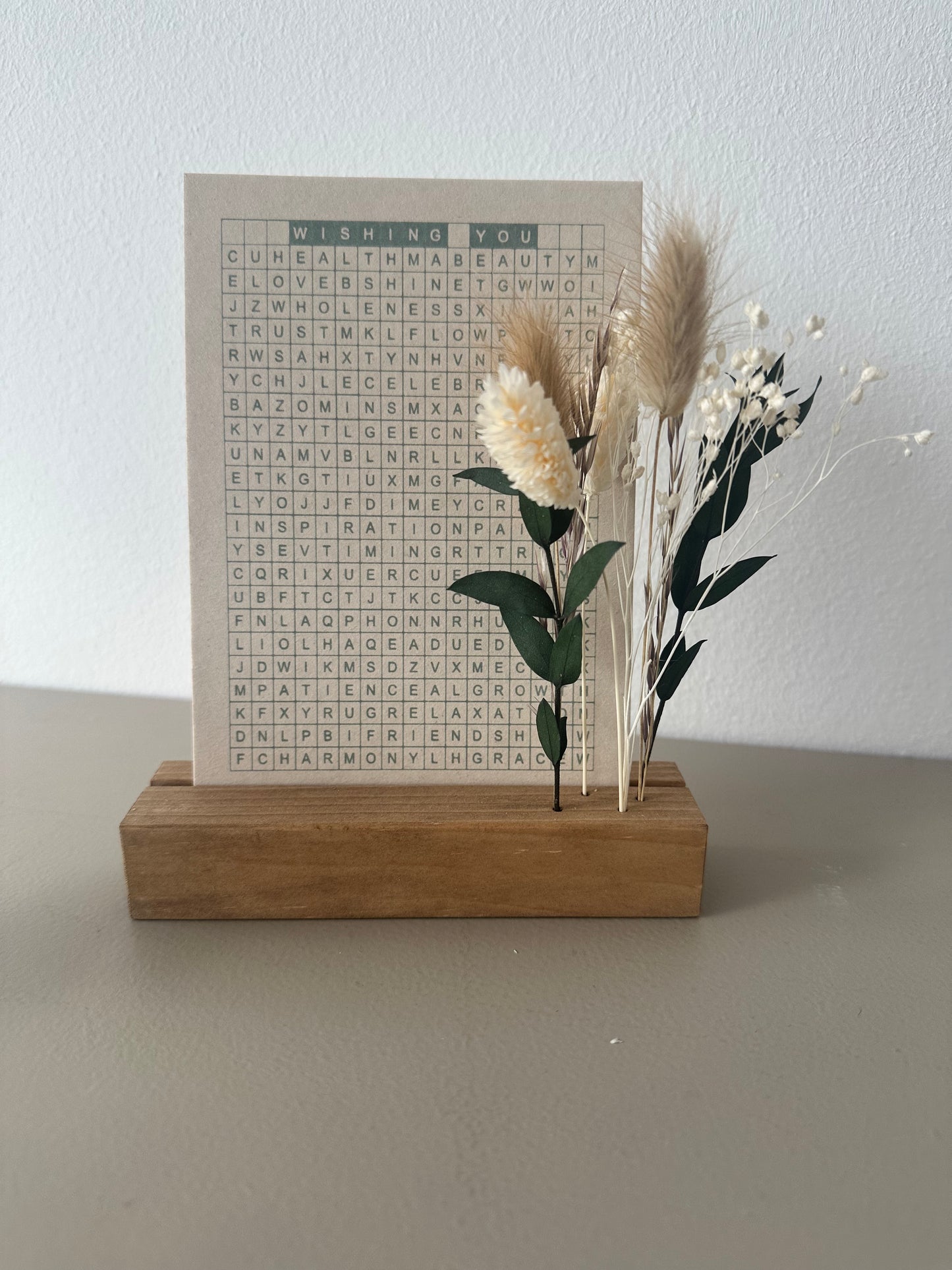 Mini Blumenleiste und Fotohalter | personalisierbar