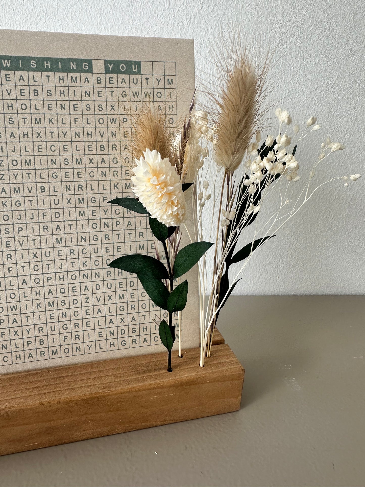 Mini Blumenleiste und Fotohalter | personalisierbar