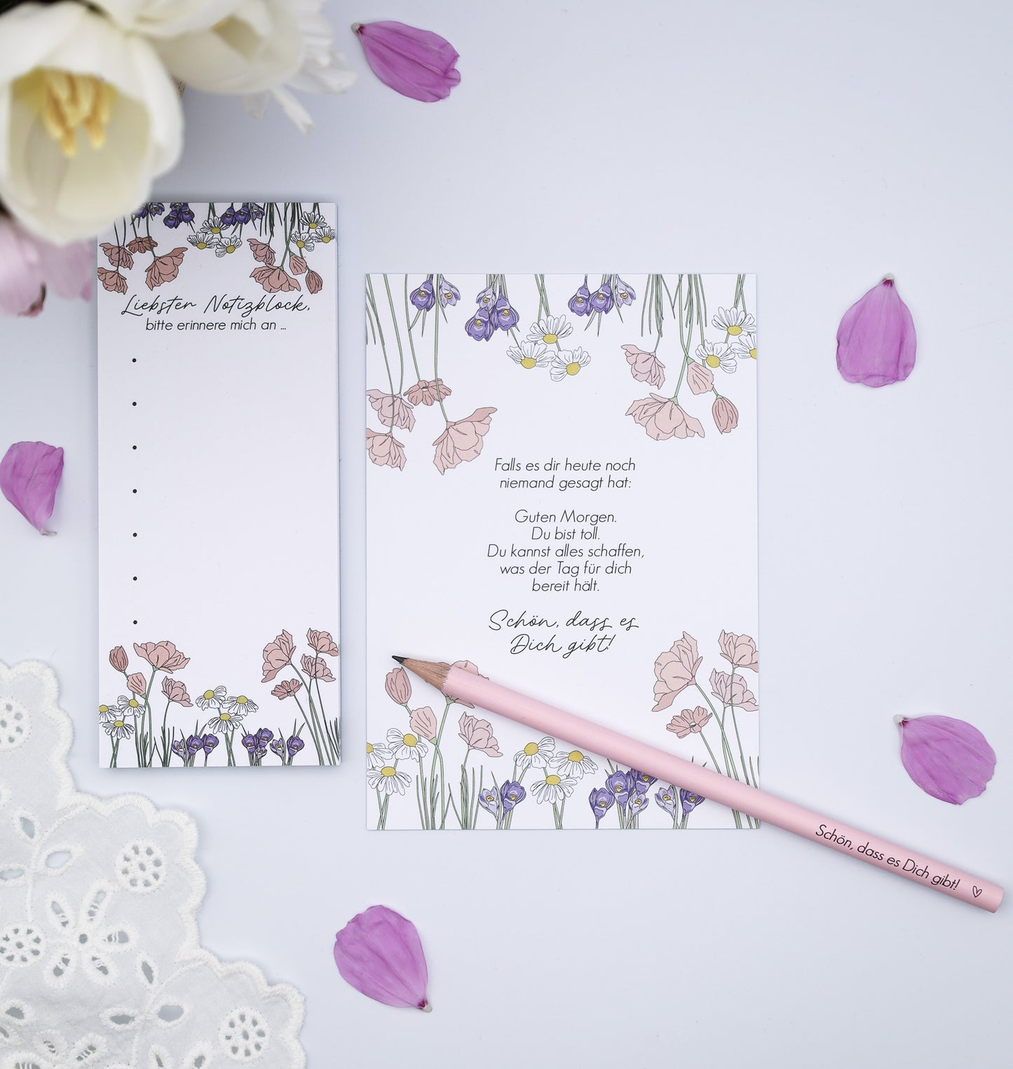 Notizblock "Liebster Notizblock" | Verblühmeinnicht