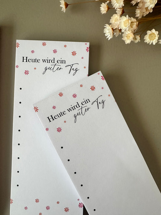 Notizblock "Heute wird ein guter Tag" | Planer