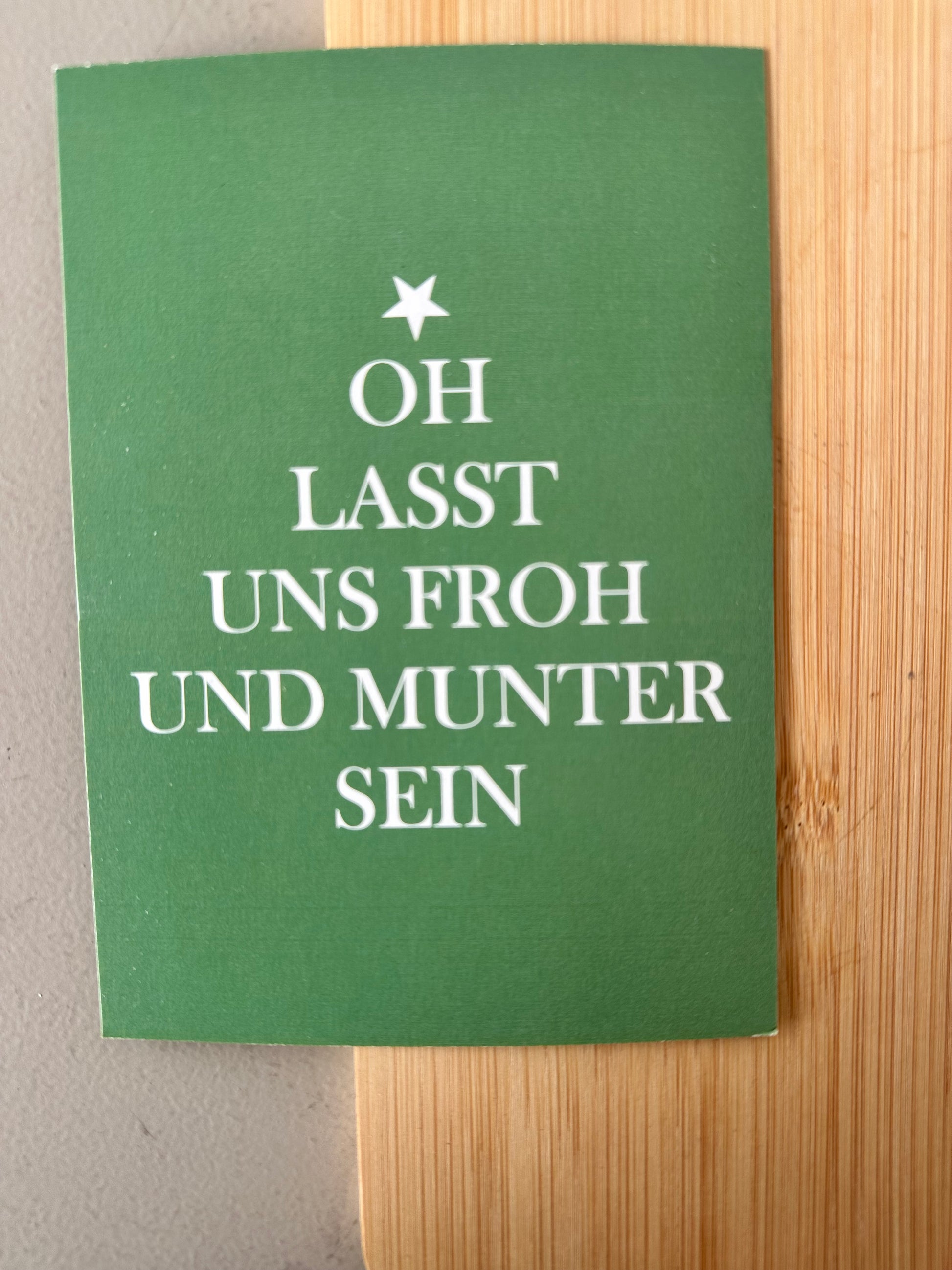 Stilvolle Weihnachtskarte zum Verschenken oder Verschicken