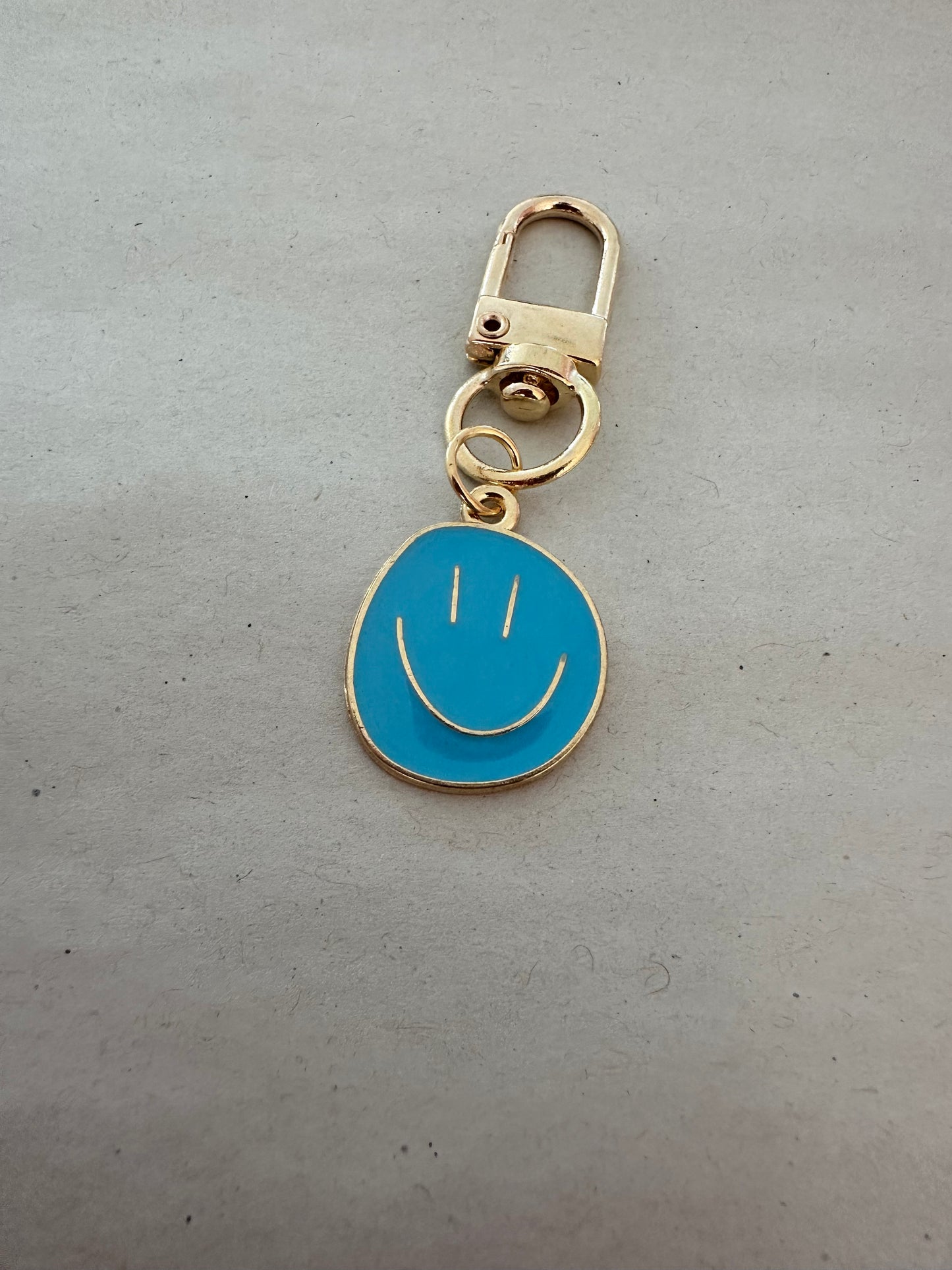 Schlüsselanhänger Smiley bunt