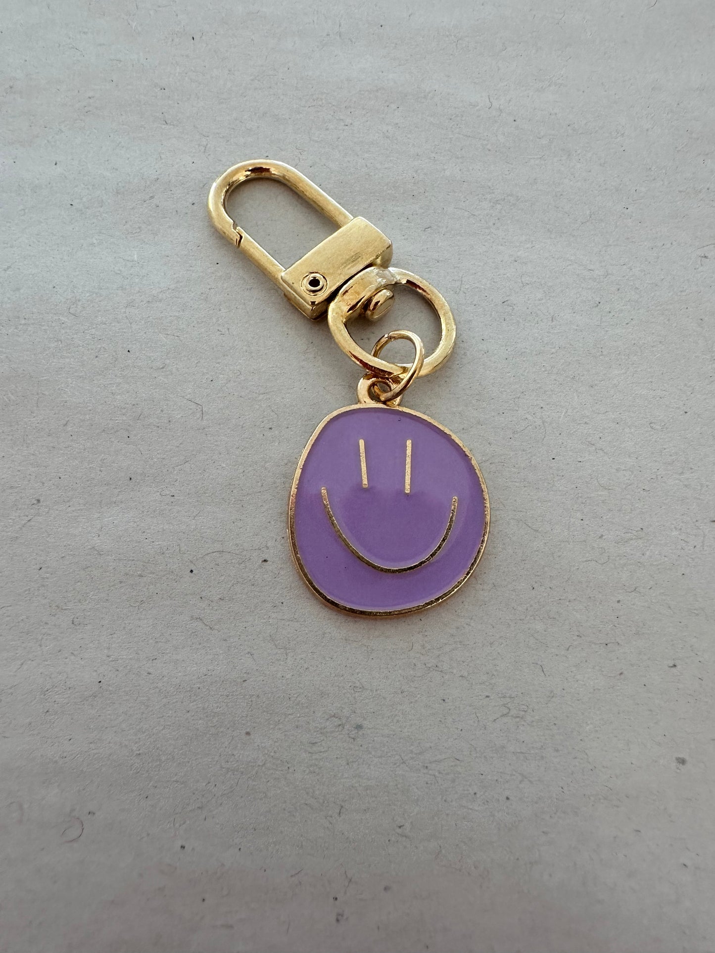 Schlüsselanhänger Smiley bunt