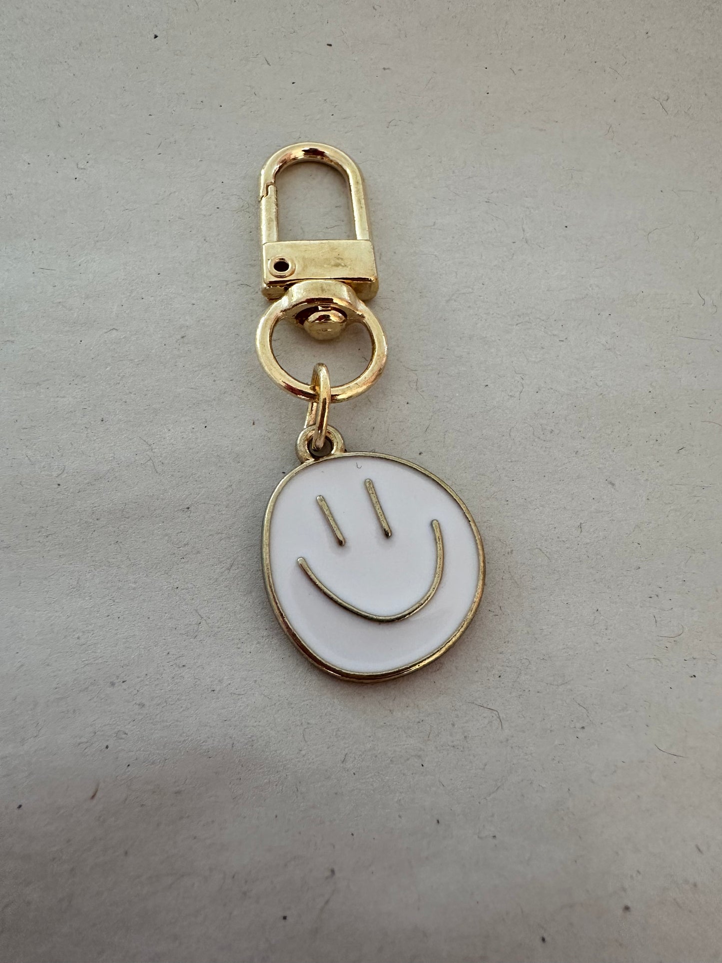 Schlüsselanhänger Smiley bunt