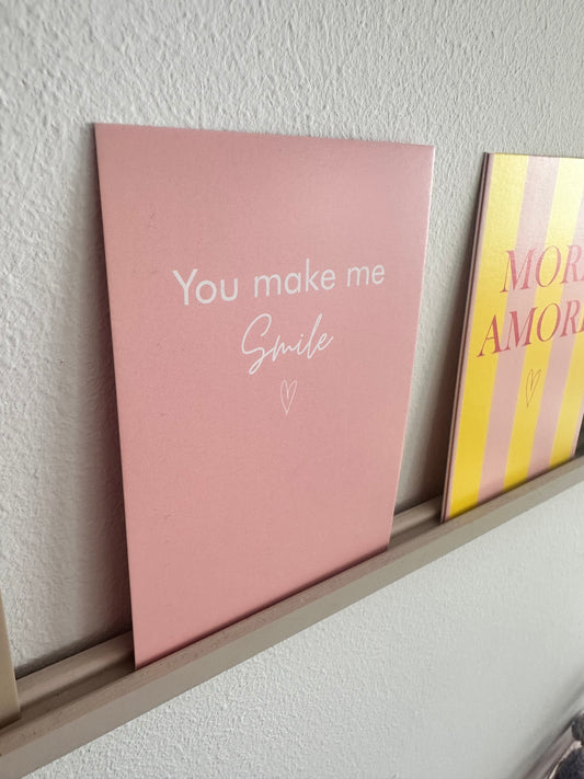 Minikarte "You make me smile"