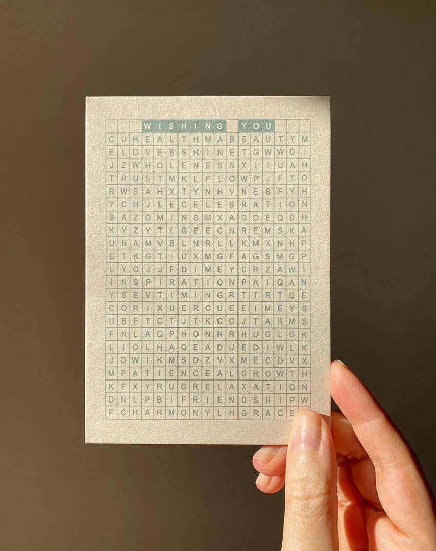 Postkarte ICH WÜNSCH DIR WAS