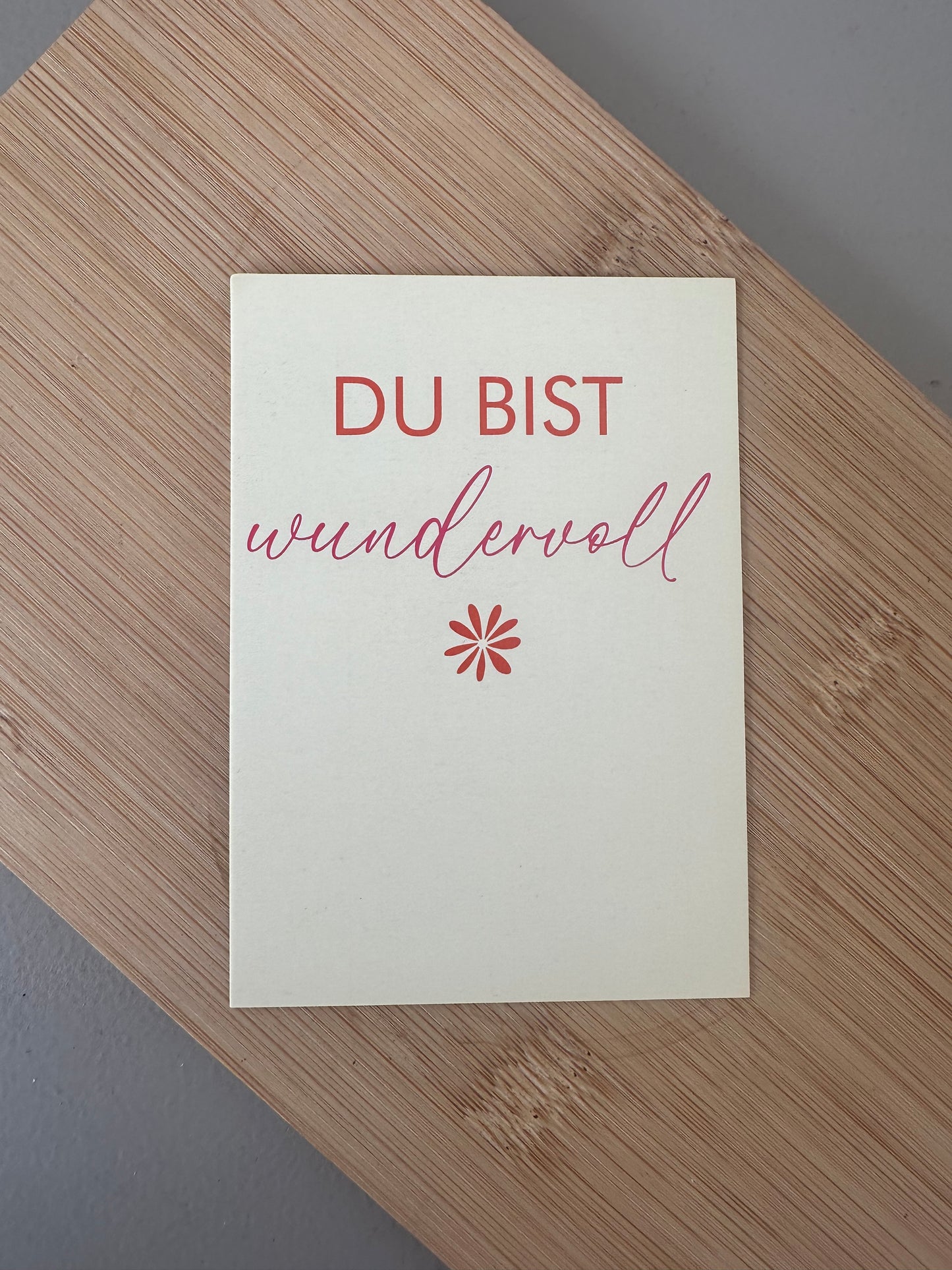 Minikarte "Du bist wundervoll"