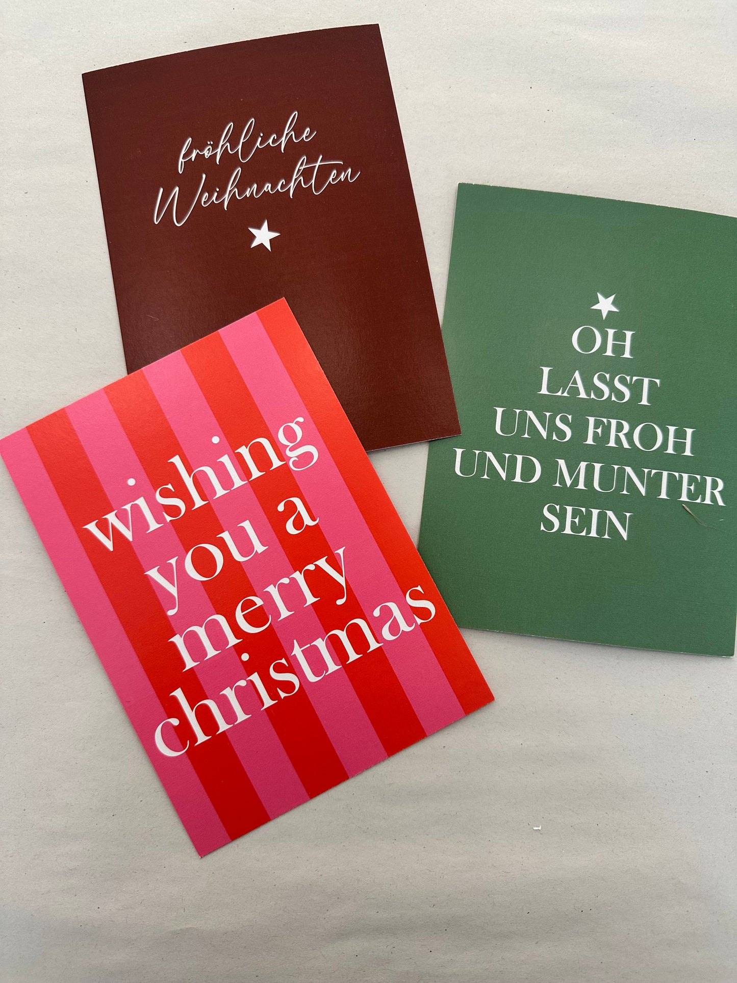 Edle Postkarte zu Weihnachten – liebevolle Grußkarte für Freundin oder Familie
