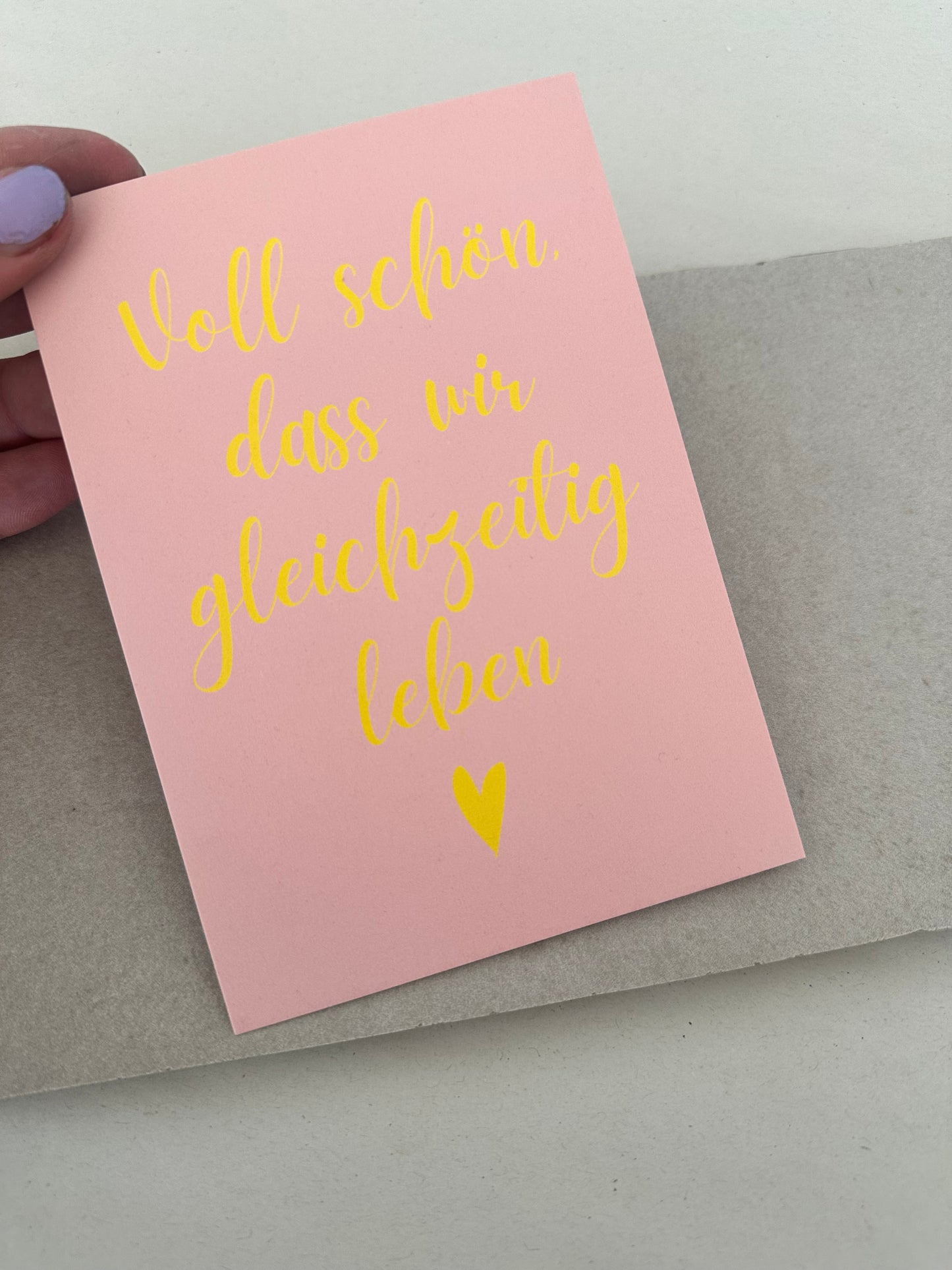 Postkarte VOLL SCHÖN, DASS ...