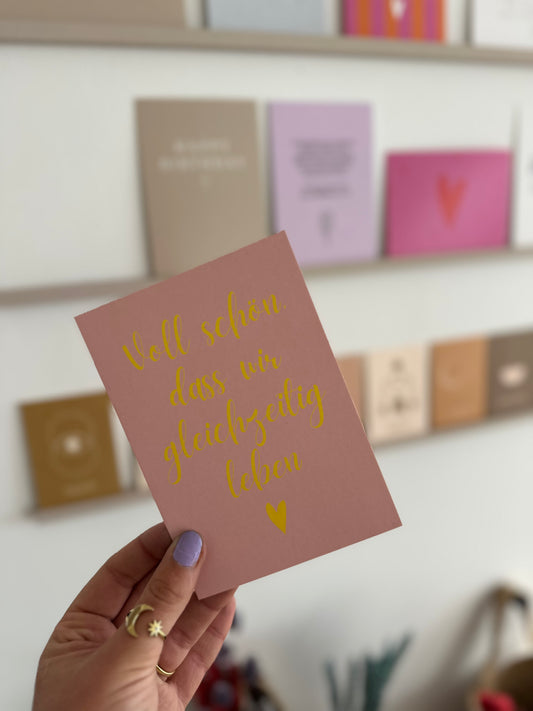 Postkarte VOLL SCHÖN, DASS ...