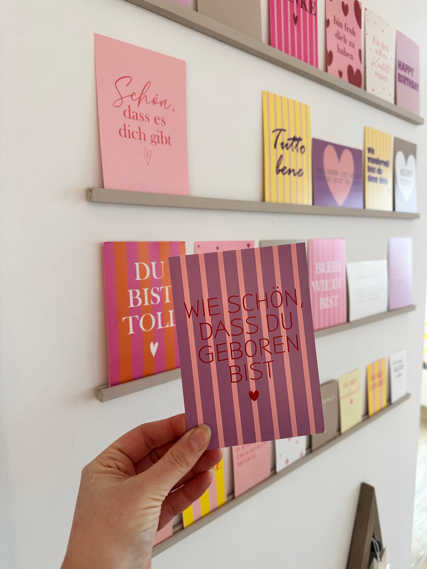 Postkarte wie schön, dass du geboren bist