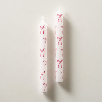 Stabkerze bedruckt Schleifen