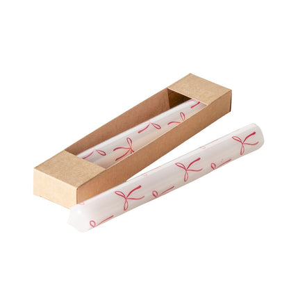 Stabkerze bedruckt Schleifen