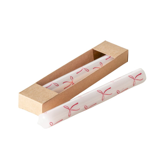 Stabkerze bedruckt Schleifen