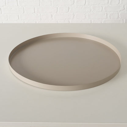 Boltze Deko-Tablett Ø 40 cm Rondella | schwarz | beige