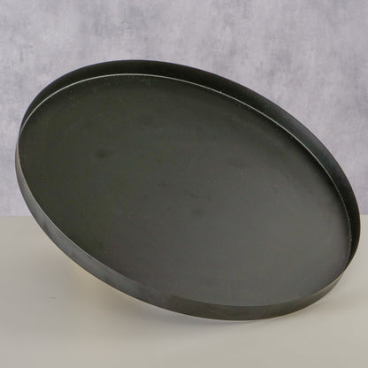 Boltze Deko-Tablett Ø 40 cm Rondella | schwarz | beige