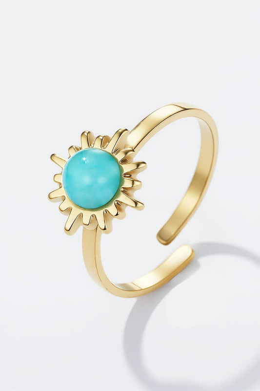 Edelstahlring SUN blau