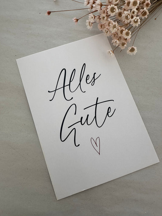Postkarte Alles Gute