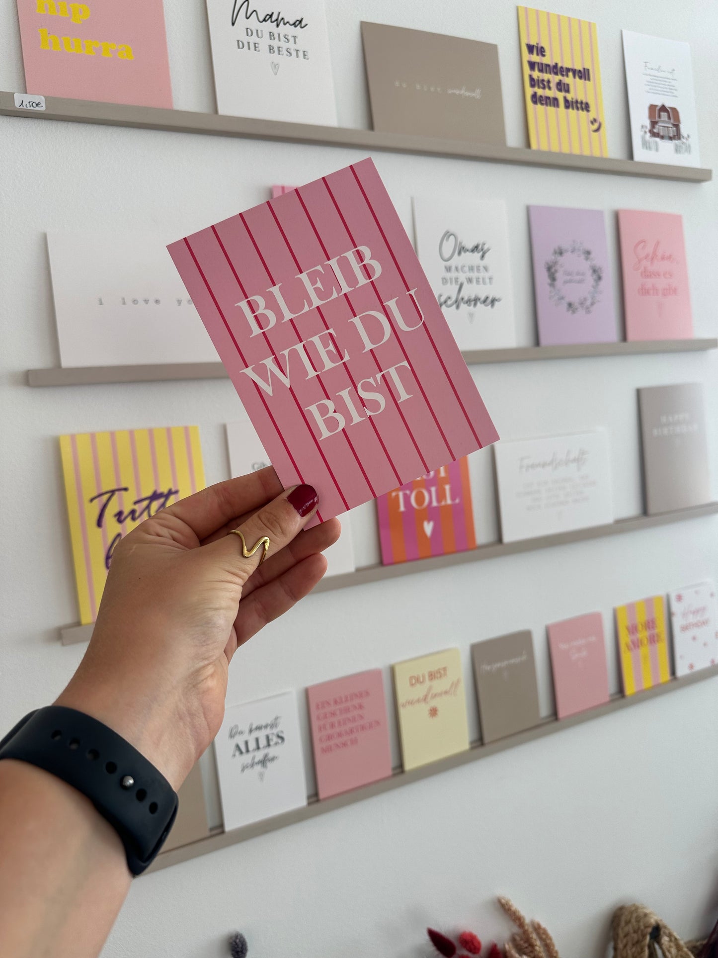 Postkarte Bleib wie du bist