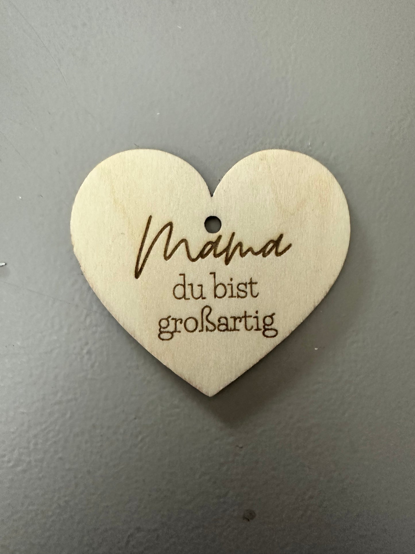 Geschenkanhänger Holzherz |  Muttertag
