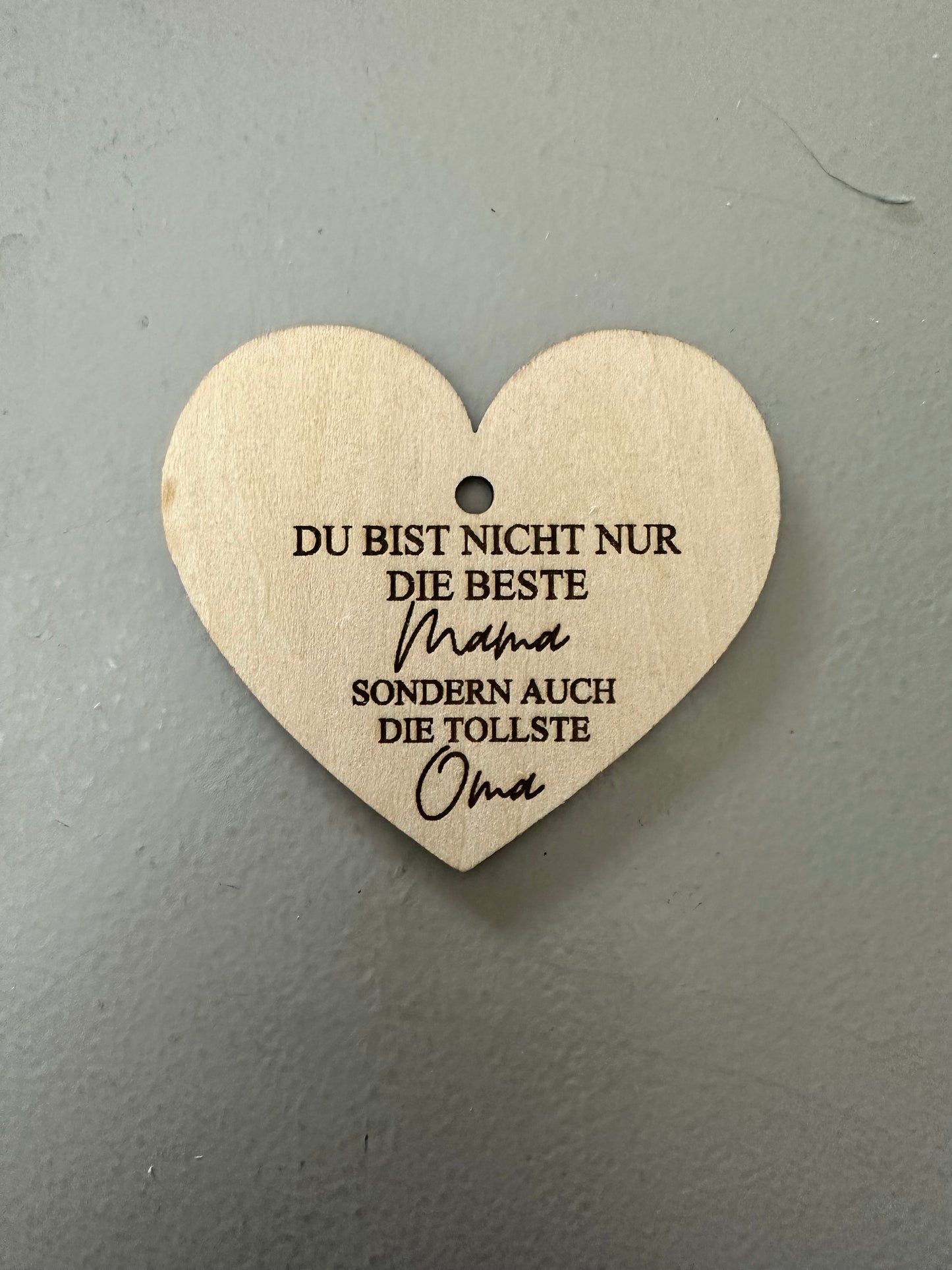 Geschenkanhänger Holzherz |  Muttertag