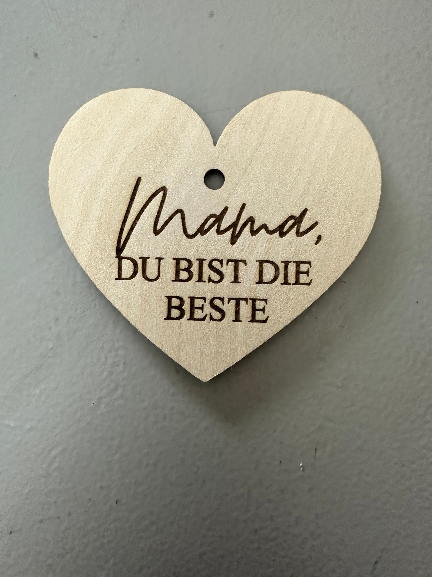 Geschenkanhänger Holzherz |  Muttertag
