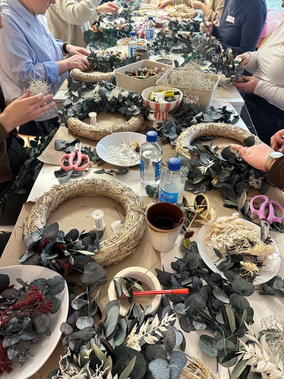 Workshop Adventskranz aus Trockenblumen