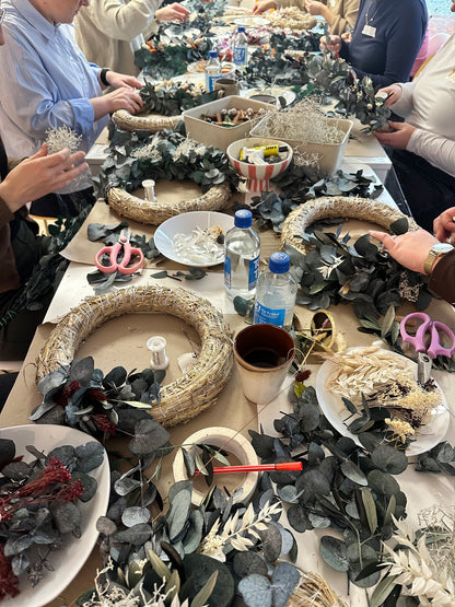 Workshop Adventskranz aus Trockenblumen