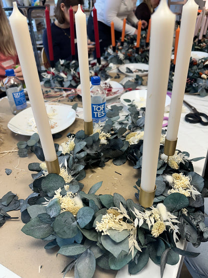 Workshop Adventskranz aus Trockenblumen