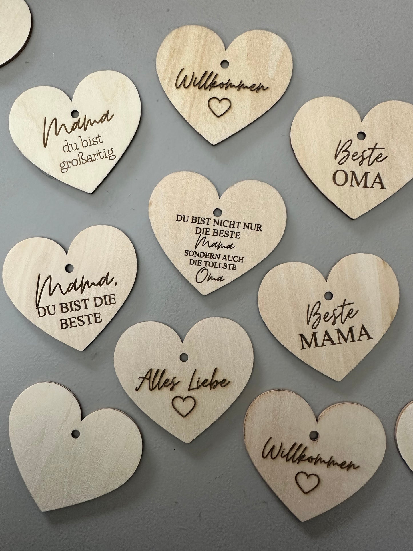Geschenkanhänger Holzherz |  Muttertag