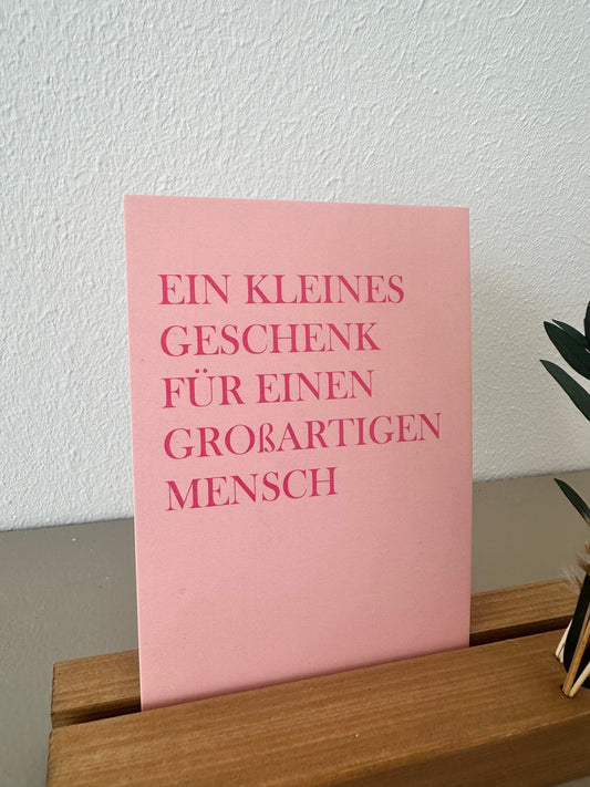 Minikarte "Ein kleines Geschenk"