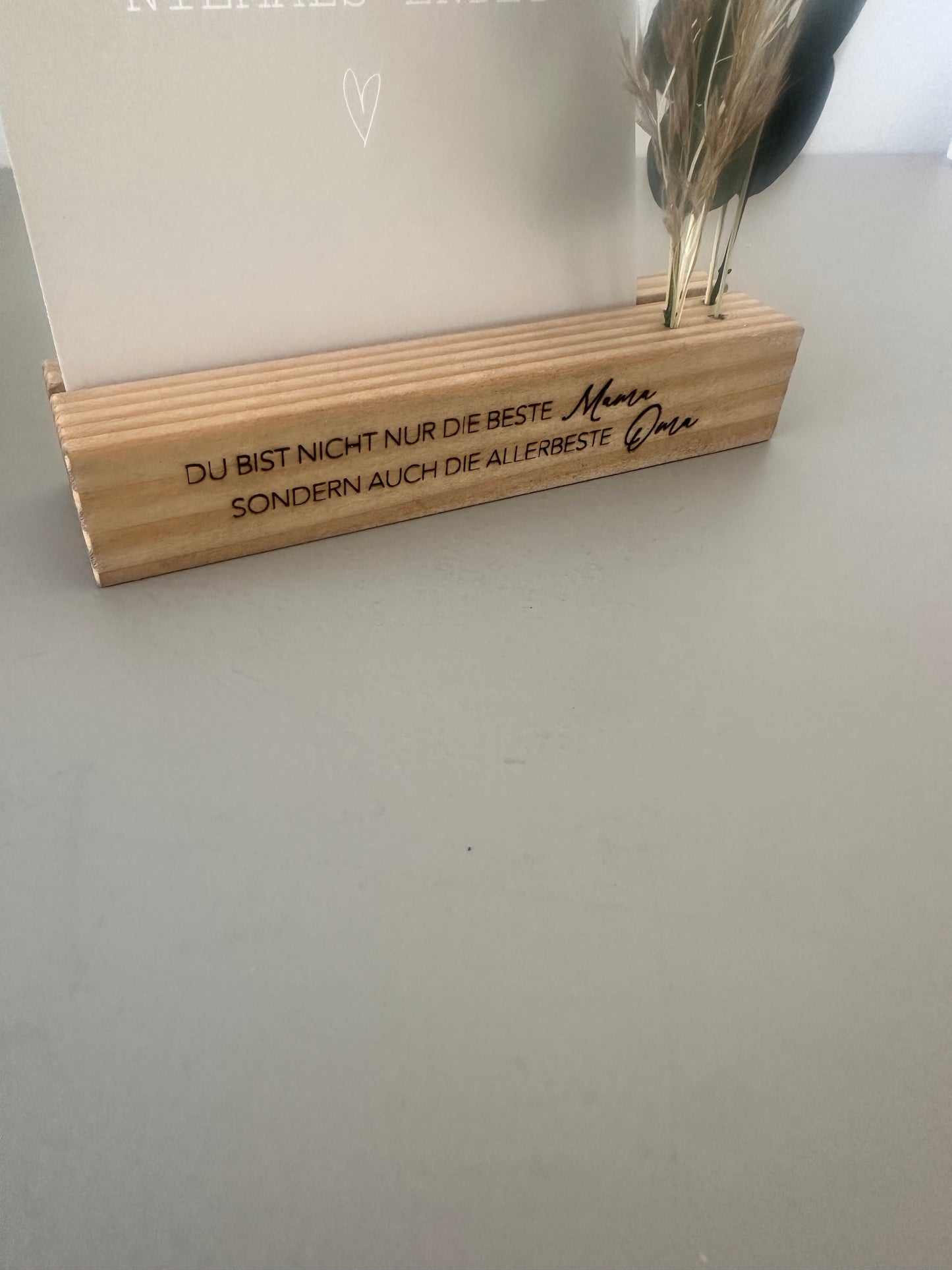 Muttertagsgeschenk | Kartenständer | Blumenleiste