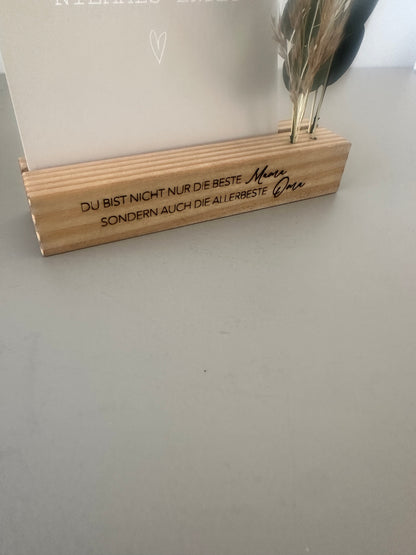 Muttertagsgeschenk | Kartenständer | Blumenleiste