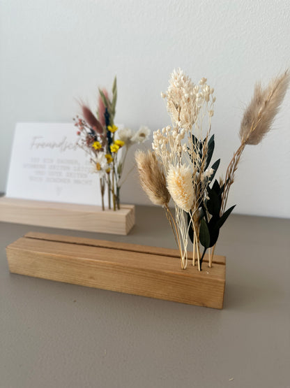 Mini Blumenleiste und Fotohalter Querformat