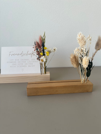Mini Blumenleiste und Fotohalter Querformat