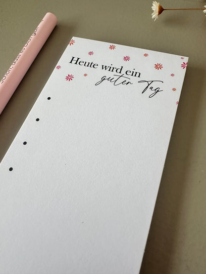 Notizblock "Heute wird ein guter Tag" | Planer