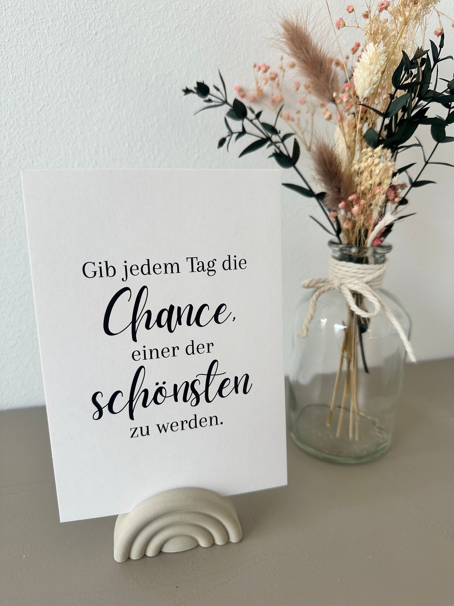 Postkarte GIB JEDEM TAG DIE CHANCE